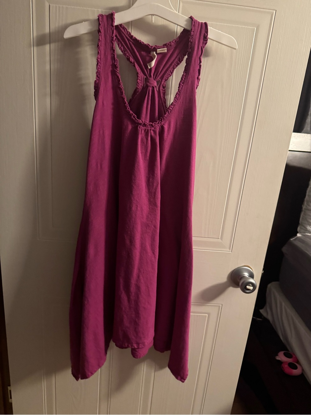 Red Camel Sleeveless Knit Nightdress - Magenta